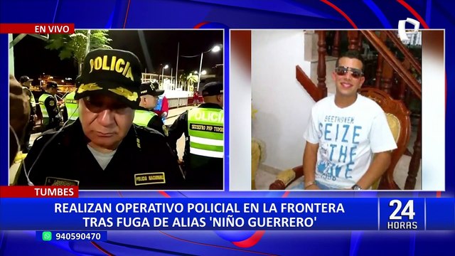 Tumbes: refuerzan seguridad en frontera con Ecuador tras fuga de 'Niño Guerrero'