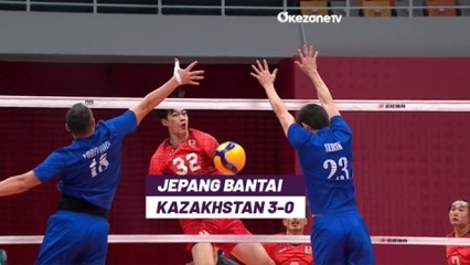 Download Video: Highlight Voli Putra Asian Games 2023: Tampil Superior, Jepang Bantai Kazakhstan 3-0