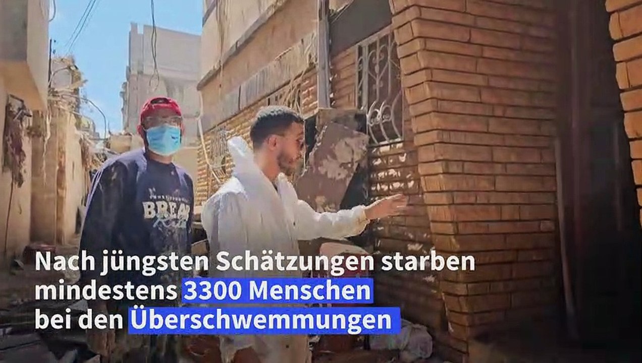 Kaffeekochen für die Helfer: Rettungsarbeiten im libyschen Derna dauern an