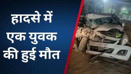 सांचोर: राष्ट्रीय राजमार्ग- 68 पर सड़क हादसा, ट्रक की टक्कर से कार हुई चकनाचूर