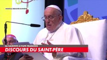 Sa Sainteté le pape François : «C'est aussi une invitation à élargir les frontières du cœur en dépassant les barrières ethniques et culturelles»