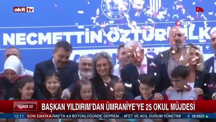 İsmet Yıldırım'dan Ümraniye'ye 25 okul müjdesi