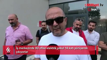 83 kiracı karanlıkta kaldı! 14 katı yürüyerek çıkıyorlar