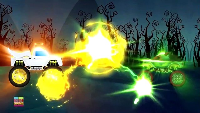 Haunted House Monster Truck Haunted House Monster Truck | Angel Monster Truck VS Evil Monster Truck | Episode 50