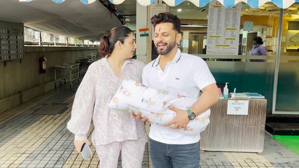 Rahul Vaidya-Disha Parmar make first public appearance with their baby