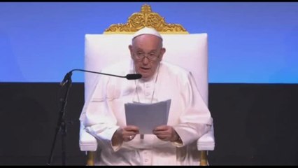 Papa Francesco: la morte dolce è più salata dell'acqua del mare