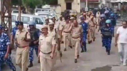 चित्तौड़गढ़: रेपीड एक्‍शन फॉर्स ने निकाला रूट मार्च, जानिए वजह