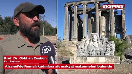 Aizanoi Antik Kenti'nde Romalı kadınların makyaj malzemeleri bulundu