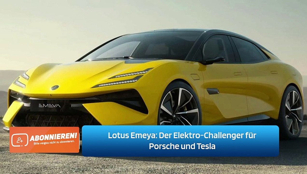 Lotus Emeya: Der Elektro-Challenger für Porsche und Tesla