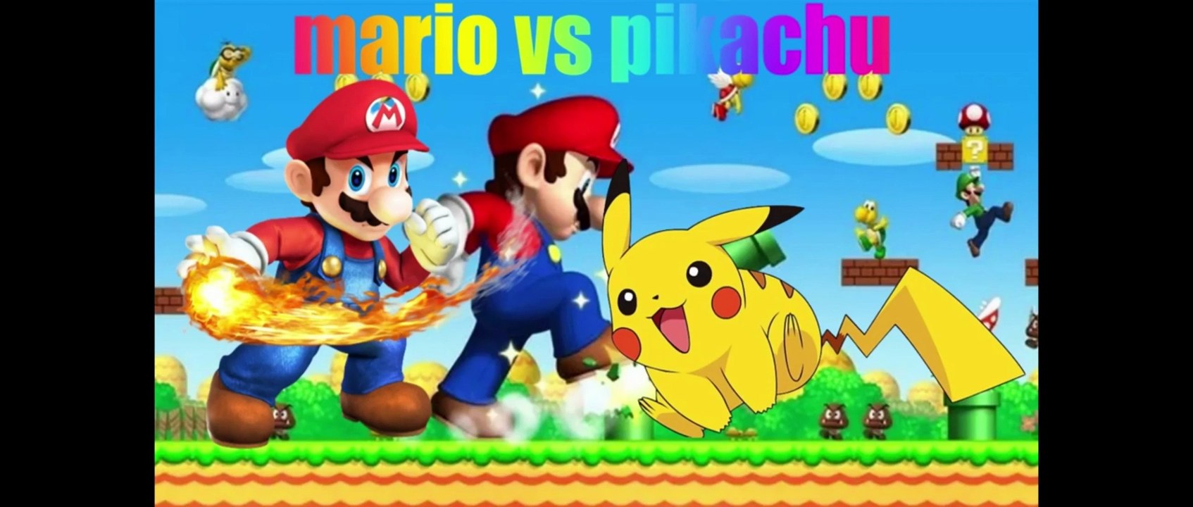Mario vs Pikachu ##luta