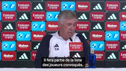 6e j. - Ancelotti annonce le retour de Vinicius pour le derby