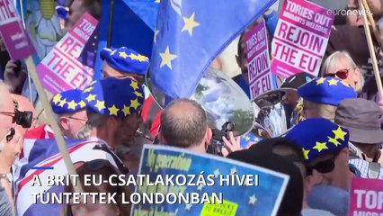A brit EU-csatlakozás mellett tüntettek Londonban