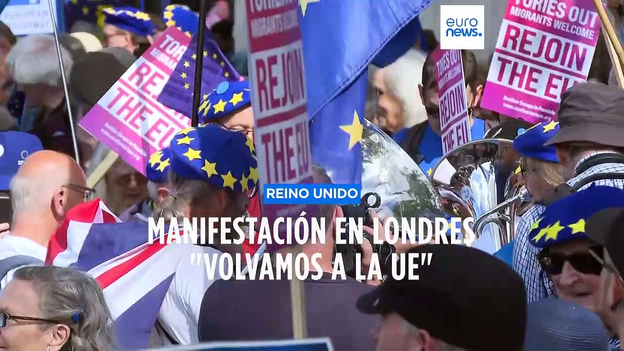 Un millar de manifestantes en Londres en la segunda Marcha Nacional por la Reincorporación a la UE