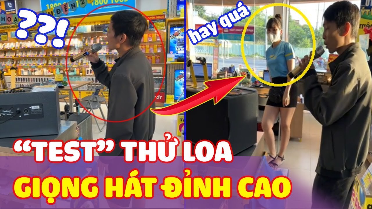 Đi Test Loa Karaoke Tại Thế Giới Di Động | Chàn...