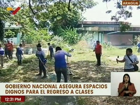 Aragua | 291 personas son favorecidas con la rehabilitación de la E.B.N. Jacinto Fombona Pachano