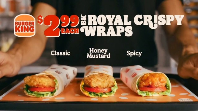 Burger King Commercial 2023 - (USA) • Burger King Wraps