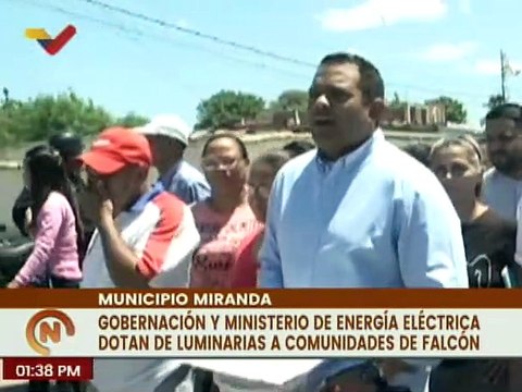 Falcón | Entregan más de 2 mil luminarias para el alumbrado público en el municipio Miranda