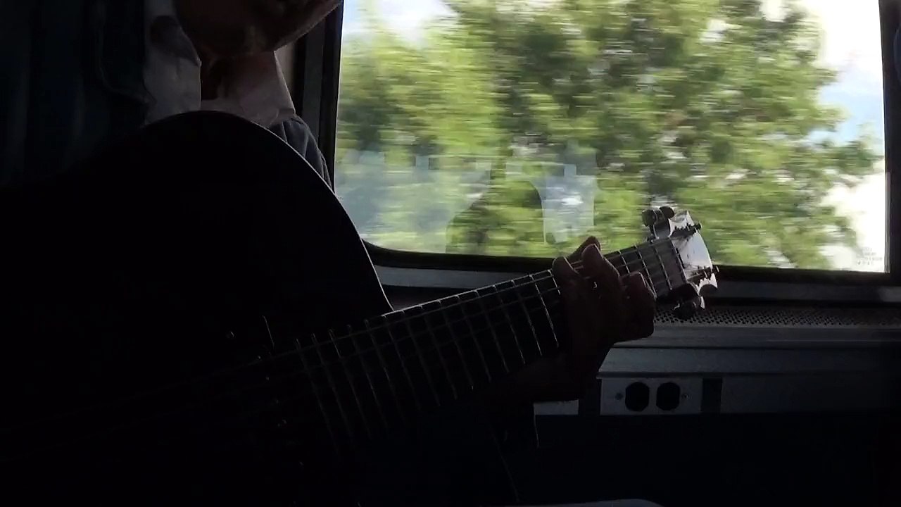 Joe Nania- guitar  7-26-2020 Amtrak train
