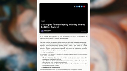 Dillon Cuthrell's Winning Ways: Path to Victory