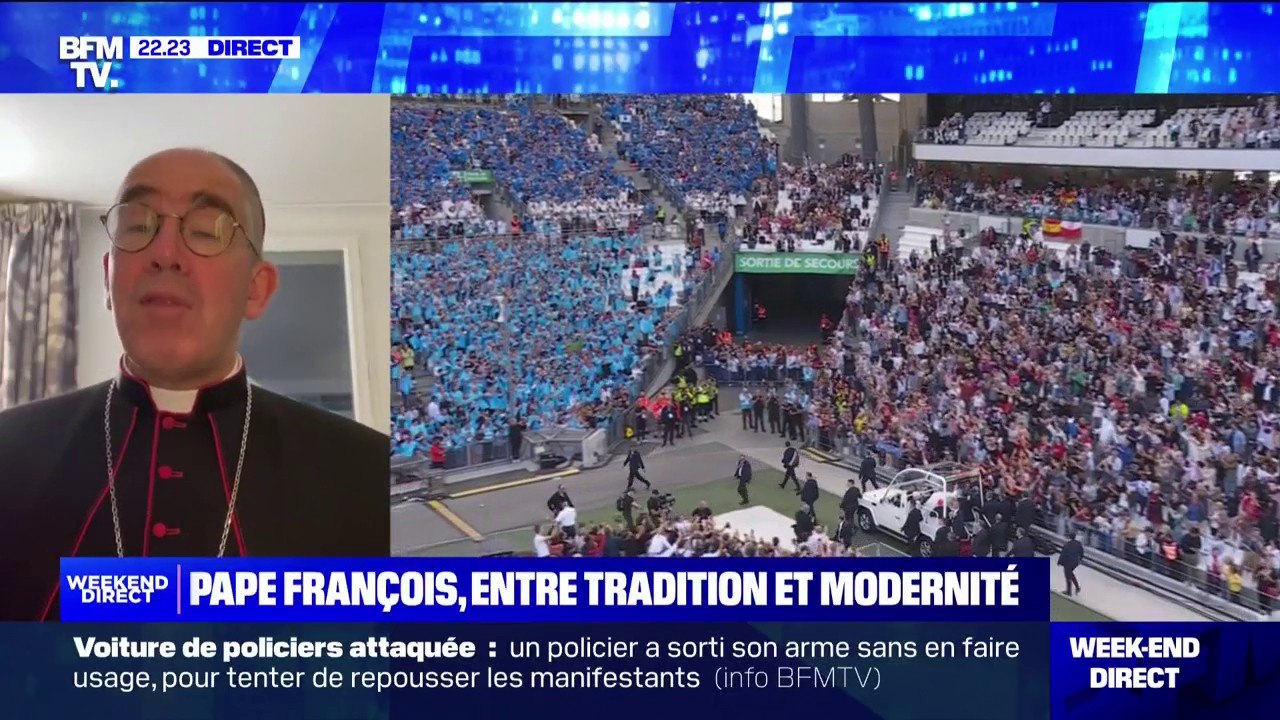 "La ville de Marseille était en fête": l'évêque Matthieu Rougé revient sur la visite du pape François à Marseille