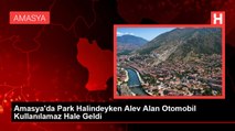 Amasya'da Park Halindeyken Alev Alan Otomobil Kullanılamaz Hale Geldi