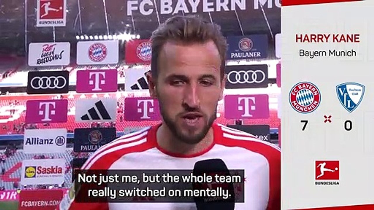 Kane 'loving every minute' at Bayern after scoring hat-trick