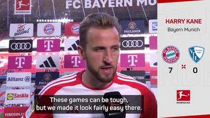 Download Video: Kane 'loving every minute' at Bayern after scoring hat-trick