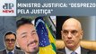 Envolvido nos atos de 8 de janeiro é preso após xingar Alexandre de Moraes; Vilela comenta