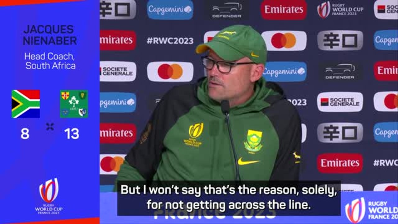 Missed kicks 'not sole reason' for Ireland defeat - Nienaber