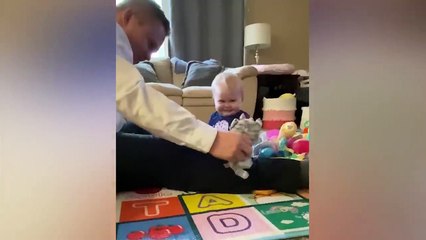 Cute Baby Videos | Baby and Dad Funniest Moments