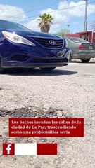 Intransitables calles de La Paz.