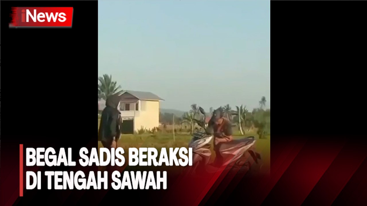 Detik-Detik Pelaku Begal Beraksi di Tengah Sawah, Korban Diancam dengan Parang