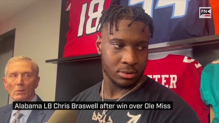 Alabama LB Chris Braswell after win over Ole Miss