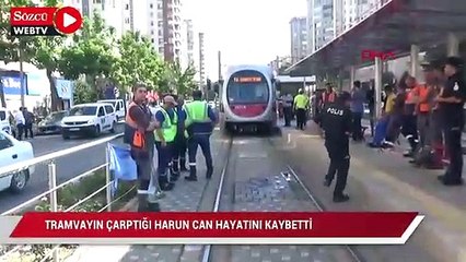 Download Video: Kayseri'de tramvayın çarptığı genç hayatını kaybetti