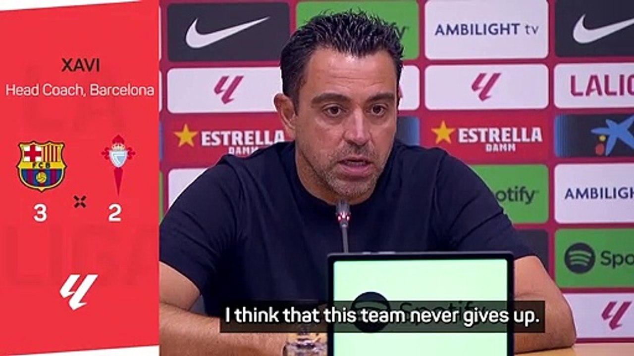 Barca never gives up - Xavi hails incredible comeback