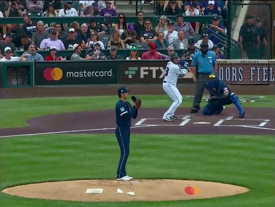 MLB All Star Game Shohei Ohtani  2021/7/13, LA エンジェルス MLB, 大谷翔平 MLBオールスターゲームでの登板 1回を3者凡退に ,