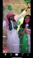رفقة نجلهما: احتفال فرح الهادي وعقيل الرئيسي باليوم الوطني السعودي