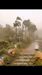 Dahsyatnya Badai petir di Libya