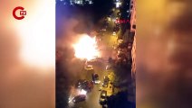 Maltepe'de korkutan yangın: Alevler otomobillere sıçradı!