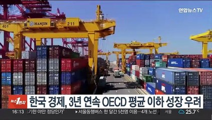 Descargar video: 한국 경제, 3년 연속 OECD 평균 이하 성장 우려