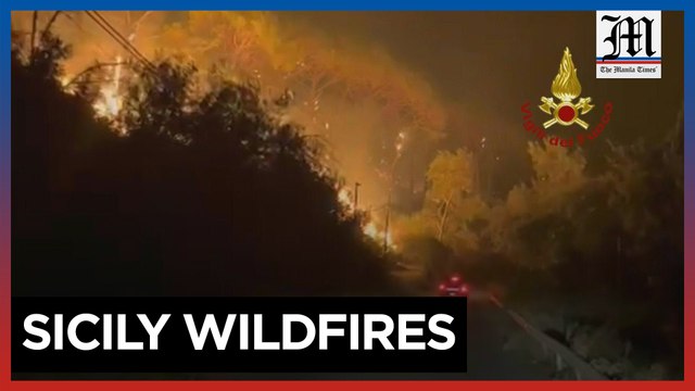 800 firefighters battle Italian wildfires in Sicily as two die