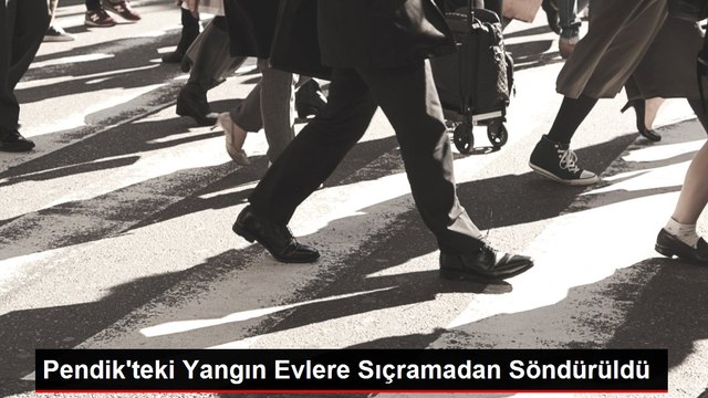 Pendik'teki Yangın Evlere Sıçramadan Söndürüldü