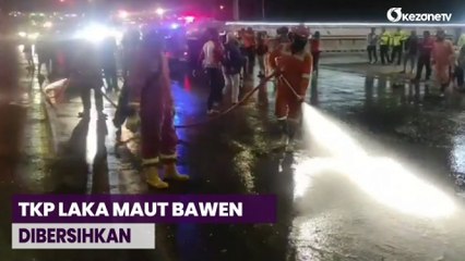 Petugas Damkar Didatangkan untuk Bersihkan TKP Laka Maut Bawen