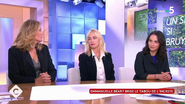Emmanuelle Béart évoque l'inceste dont elle a été victime entre ses 10 et ses 14 ans sur le plateau de C à Vous sur France 5