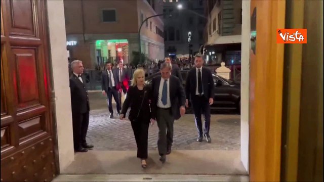 L'allestimento della camera ardente del Presidente Emerito Giorgio Napolitano al Senato