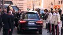 L'arrivo del feretro di Giorgio Napolitano per la Camera Ardente a Palazzo Madama