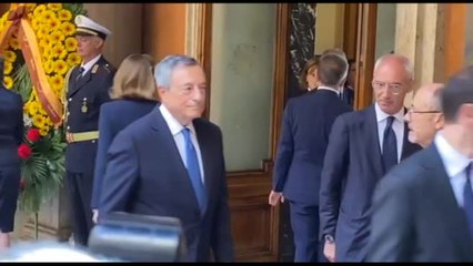 Napolitano, da Casini a Draghi: i primi arrivi alla camera ardente