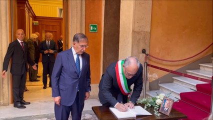 Napolitano, l'omaggio di Gualtieri in Senato