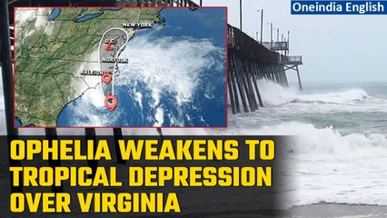 Download Video: Storm Ophelia makes landfall in North Carolina, weakens to tropical depression | Oneindia News