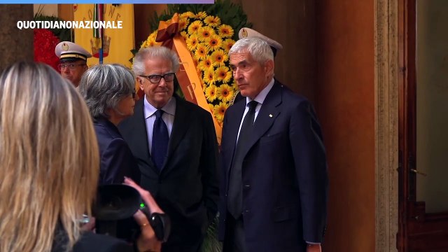 Camera ardente Napolitano: l'addio dei big della politica